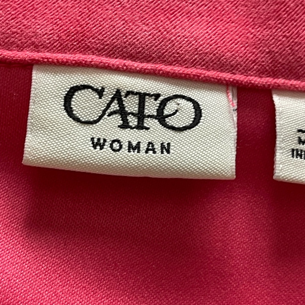 Cato Jacket Women's 24W Red Collared 3/4 Sleeve P - Picture 3 of 11